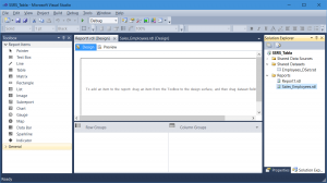 Falta Report Data Tab en SSRS
